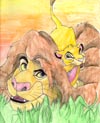 Mufasa and Simba