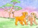 Young Nala and Simba
